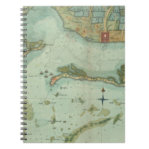 CADERNO ESPIRAL MAPA: JAMAICA, 1756