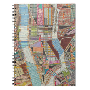 Caderno Espiral Mapa Moderno de Nova Iorque II