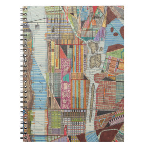 Caderno Espiral Mapa Moderno de Nova Iorque III