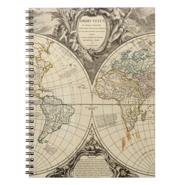 Caderno Espiral Mapa Mundial 8 (Frente)