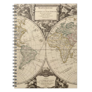 Caderno Espiral Mapa Mundial 9