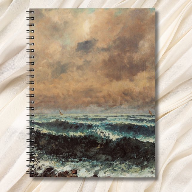 Caderno Espiral Mar de Outono – Gustave Courbet (Criador carregado)