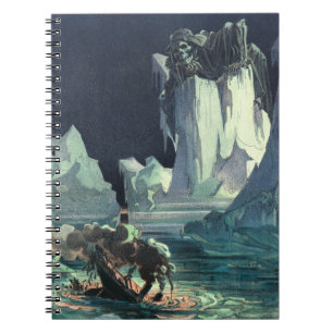 Caderno Espiral Mar do Sargasso Ceifador e Naufrágio do Titanic