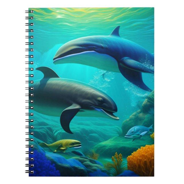 Caderno Espiral Mar profundo (Frente)