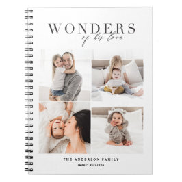 Caderno Espiral Maravilhas do seu amor Natal religioso