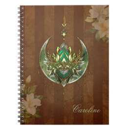 Caderno Espiral Maravilhosa flor de lótus elegante