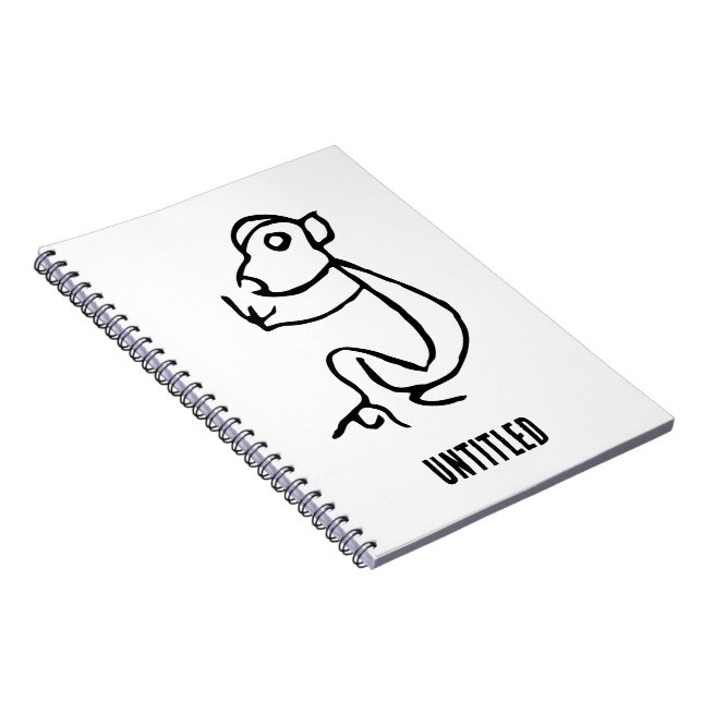 Caderno Espiral Maravilhoso Chinês Zodiac-Monkey#001- (Lado Direito)