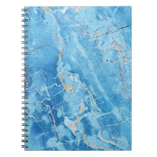 Caderno Espiral Marble Elegance: Superfície Texturizada Natural.