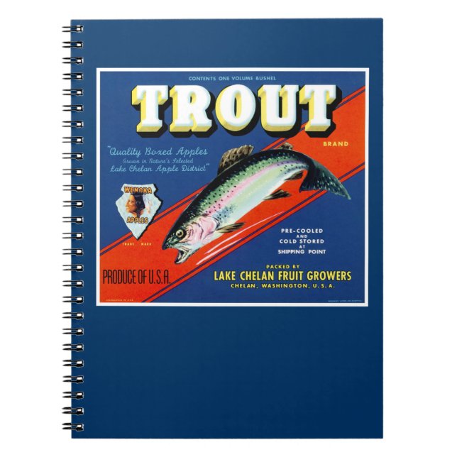 Caderno Espiral Marca de Trouts (Frente)