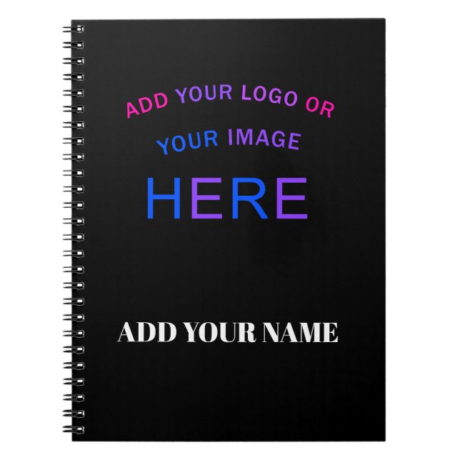 Caderno Espiral Marca Personalizada Elegante e Atual  (Frente)