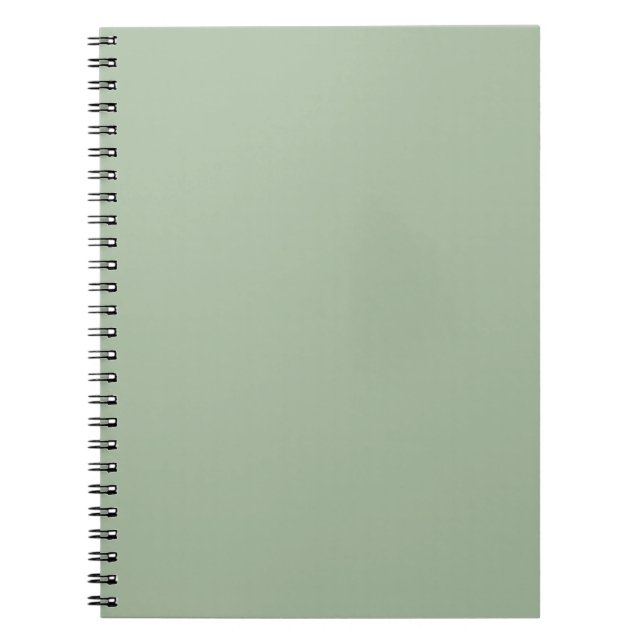 Caderno Espiral Marca Personalizada Sage Green (Frente)