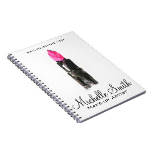 Caderno Espiral Marcagem com ferro quente cor-de-rosa da