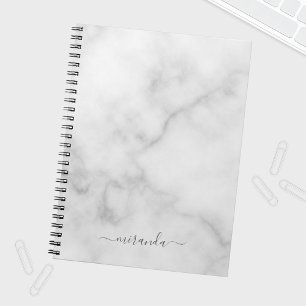 Caderno Espiral Marcar Branco de Nome Personalizado de Script Mode