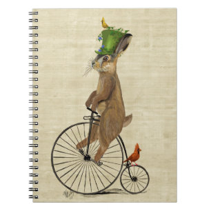 Caderno Espiral Marcha Hare em Penny Farthing 3