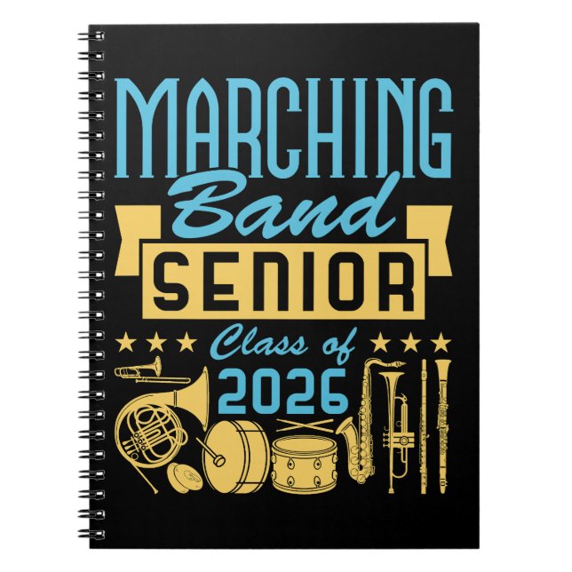 Caderno Espiral Marching Band Senior Class of 2026 (Frente)