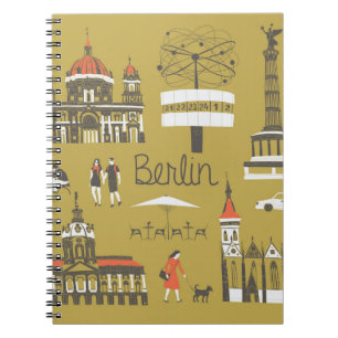 Caderno Espiral Marcos e monumentos de Berlim