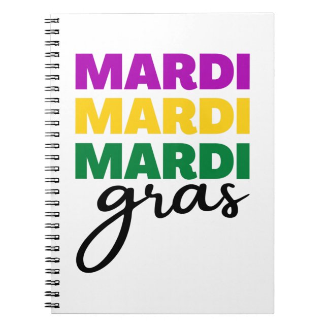 Caderno Espiral Mardi Gras (Frente)