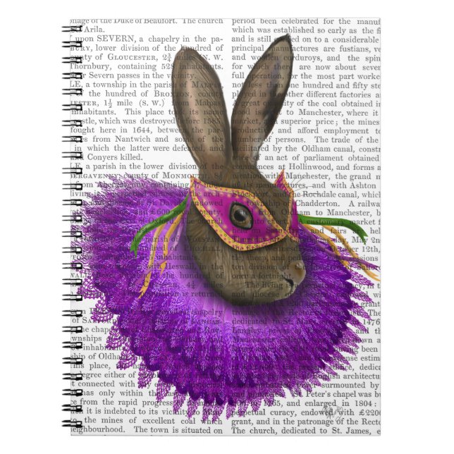 Caderno Espiral Mardi Gras Hare 2 (Frente)