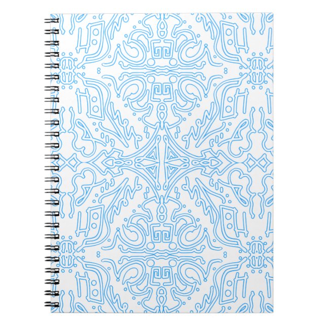 Caderno Espiral Maré Azul Celestial (Frente)
