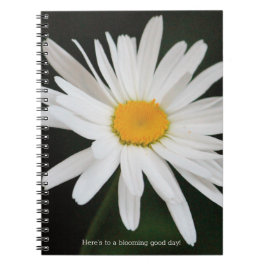 Caderno Espiral Margarida Branca Flor
