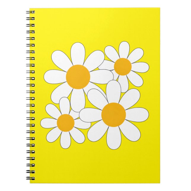 Caderno Espiral Margarida Brilhante e Ousada (Frente)