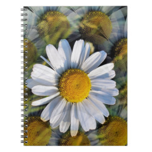CADERNO ESPIRAL MARGARIDAS