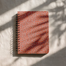 Caderno Espiral Margaridas Brancas Delicadas & Folhas Cobalto – Mi