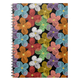 Caderno Espiral Margaridas de Giz
