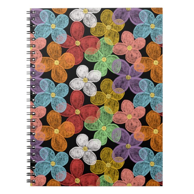 Caderno Espiral Margaridas de Giz (Frente)
