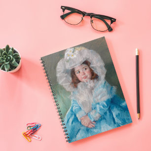 Caderno Espiral Margot em azul Mary Cassatt