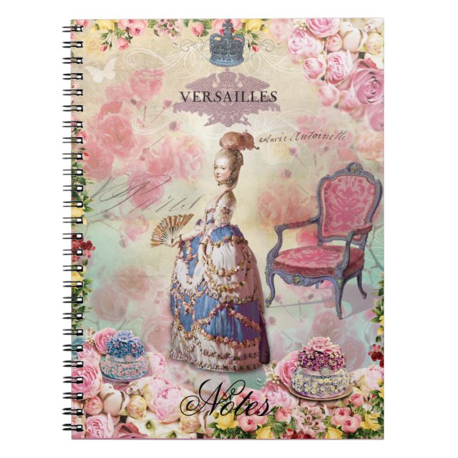 Caderno Espiral Marie Antoinette (Frente)
