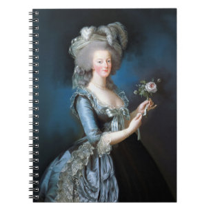 Caderno Espiral Marie Antoinette com um rosa