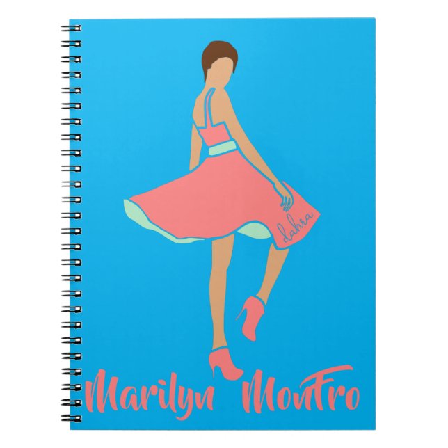 Caderno Espiral Marilyn MonFRO AFRoCA Afro Africa Mulher Negra (Frente)