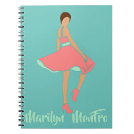 Caderno Espiral Marilyn MonFRO AFRoCA Afro Africa Mulher Negra