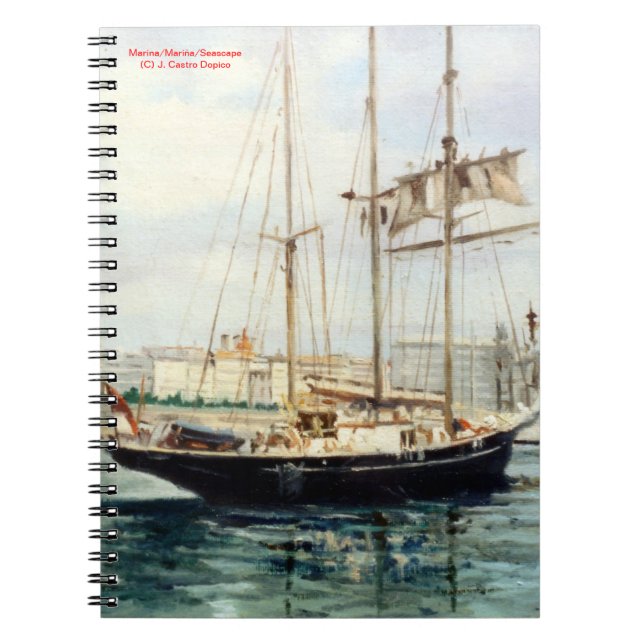 Caderno Espiral Marina/Mariña/Seascape (Frente)
