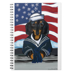 Caderno Espiral Marinheiro Doxie