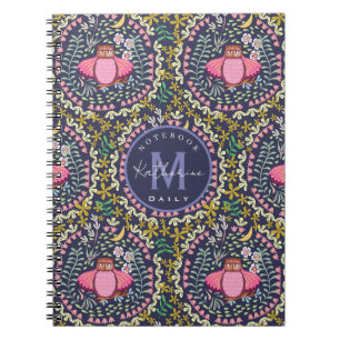 Caderno Espiral Marinho do Owl Folk
