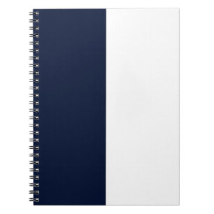 Caderno Espiral Marinho e branco PERSONALIZADO