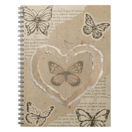 Caderno Espiral mariposas de papel