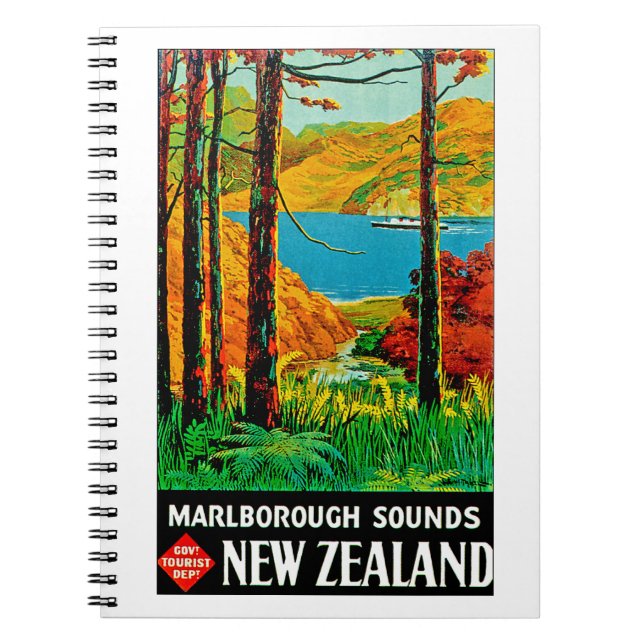 Caderno Espiral Marlborough Sons Nova Zelândia (Frente)