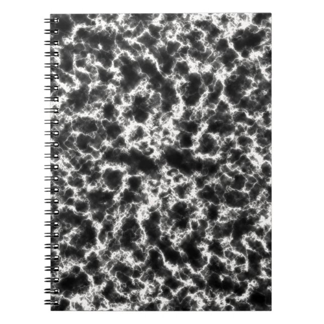 Caderno Espiral Mármaco Branco Elegante (Frente)