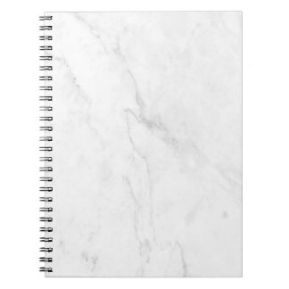 Caderno Espiral Mármore Branco