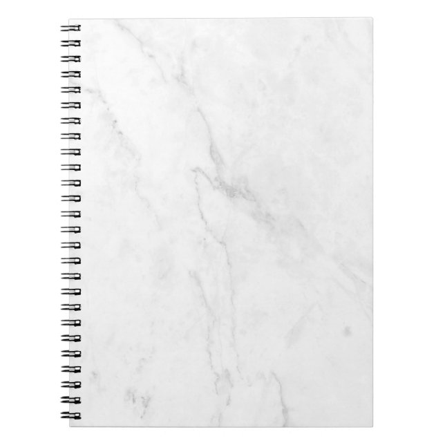 Caderno Espiral Mármore Branco (Frente)