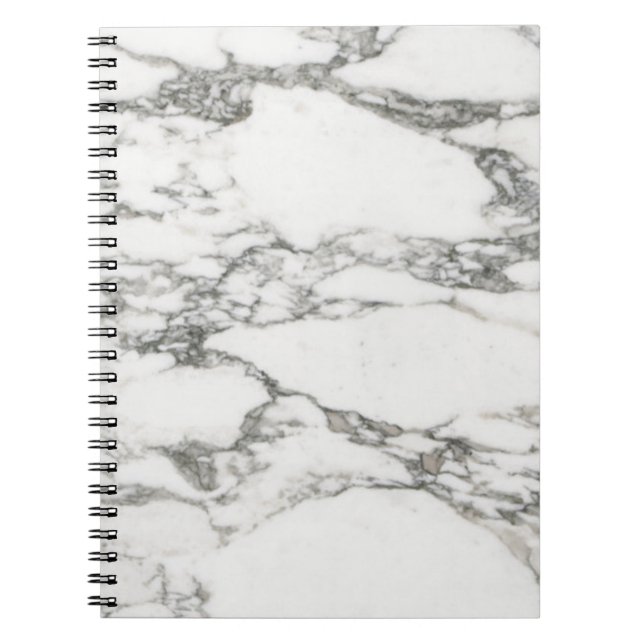 Caderno Espiral Mármore branco (Frente)