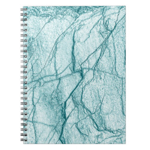 Caderno Espiral Mármore com aparência de turquesa escura