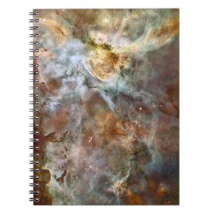Caderno Espiral Mármore Pastel na nebulosa de Carina