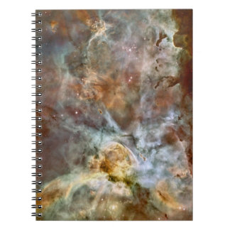 Caderno Espiral Mármore Pastel na nebulosa de Carina