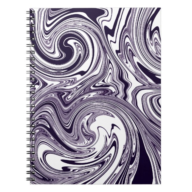 Caderno Espiral Mármore Roxo (Frente)