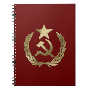 Caderno Espiral Martelo e foice
