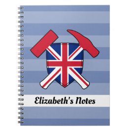 Caderno Espiral Martelo Rock da Geóloga com Logotipo Unificado Jac